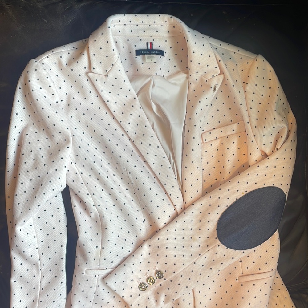 Tommy Hilfiger light pink and navy blazer